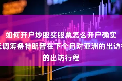 如何开户炒股买股票怎么开户确实在低调筹备特朗普在下个月对亚洲的出访行程